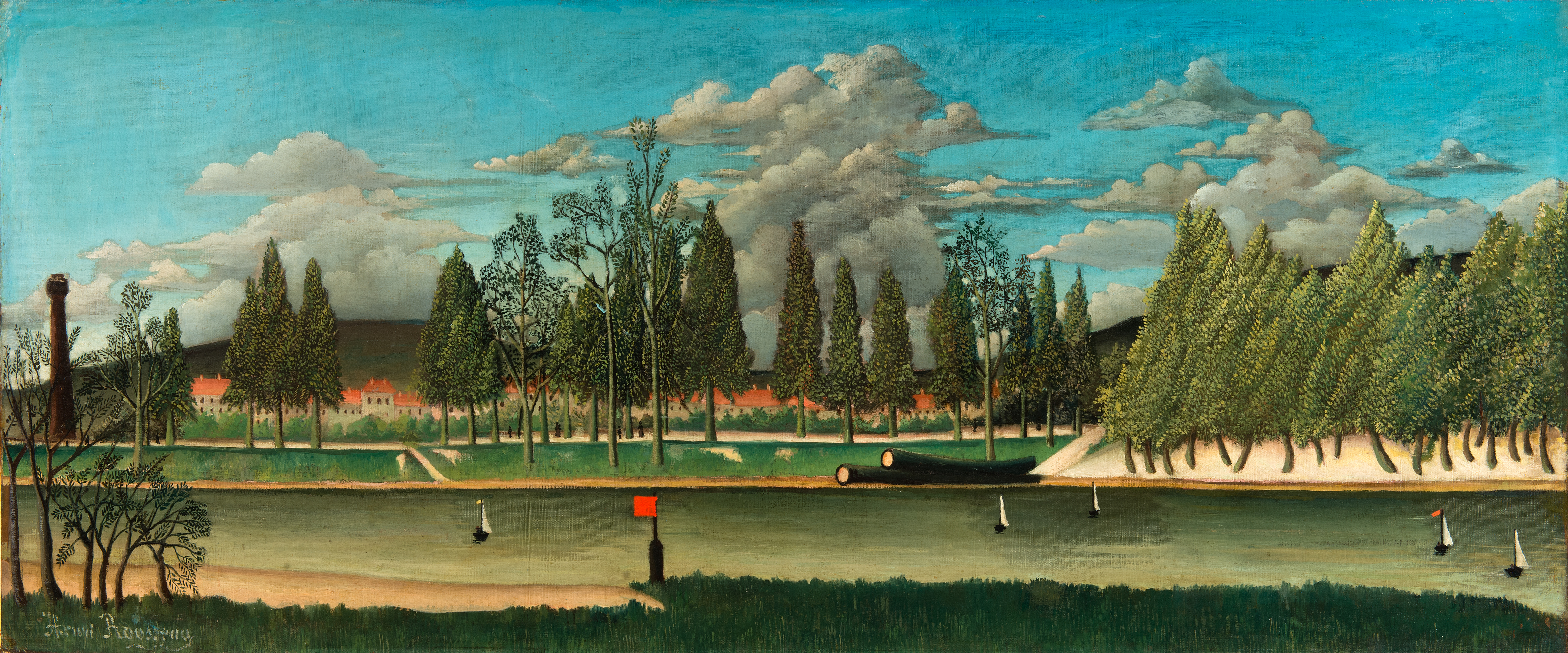 Henri Rousseau View of the Quai d'Asnières (Vue du quai d'Asnières) April 1900–1902. Oil on canvas