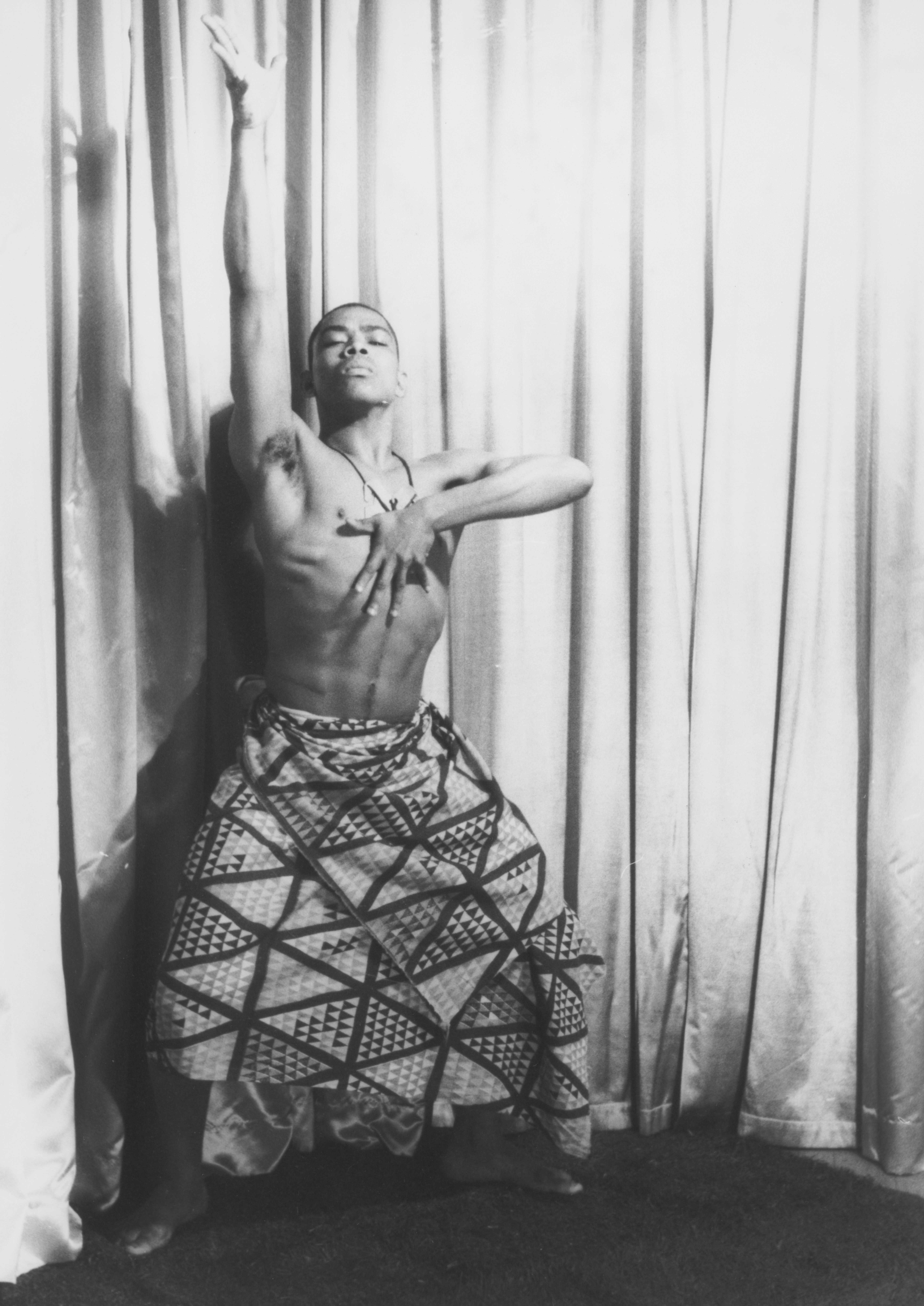  Title [Portrait of Alvin Ailey] Summary Photograph shows Alvin Ailey posed in patterned sarong. Names Van Vechten, Carl, 1880-1964