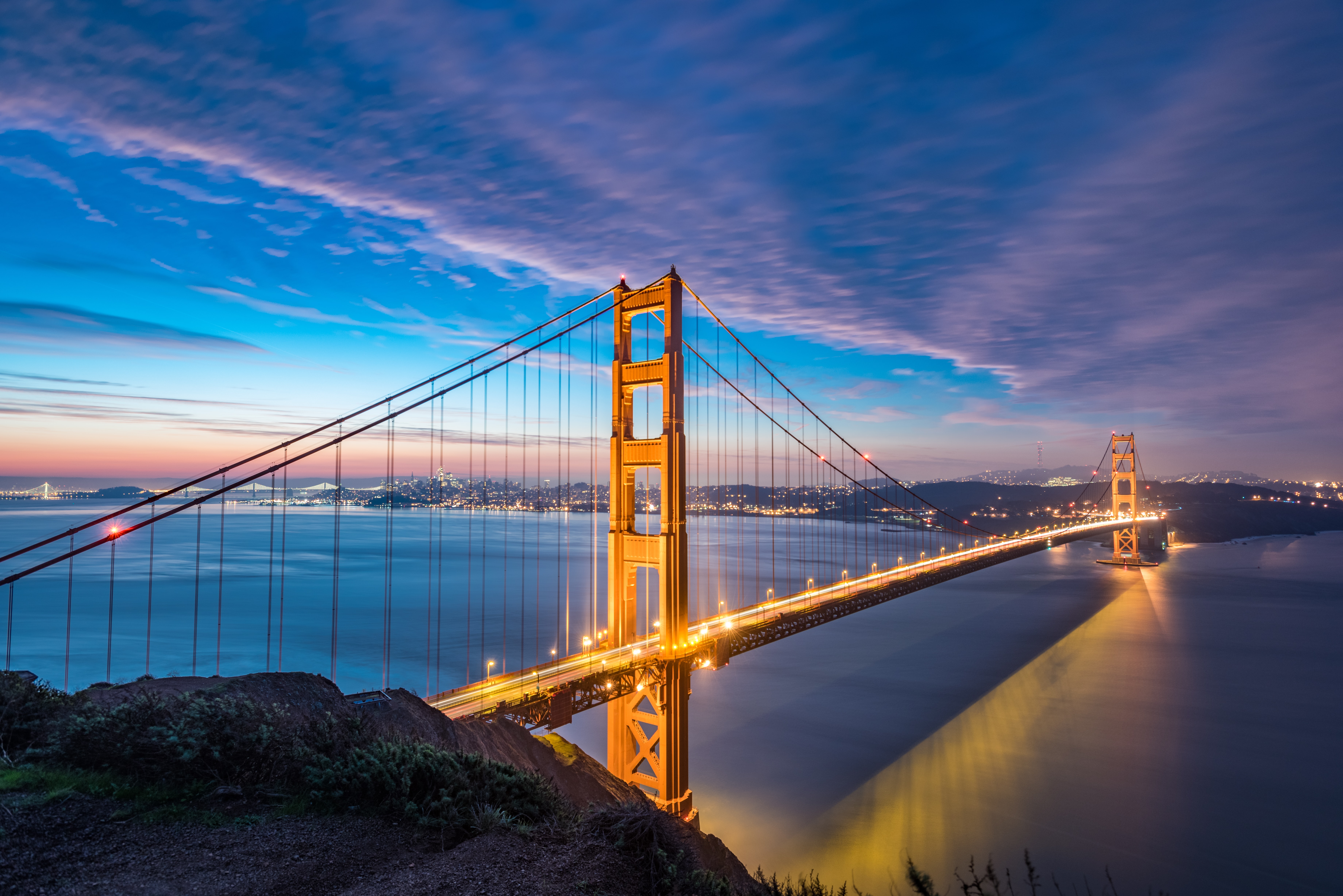 The Golden Gate Bridge at Sunset