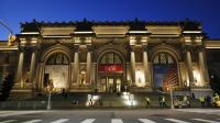 The Met Museum, New York, as the Wangechi Mutu's sculptures are installed. Credit: Eddie Knox © Oxford Films, 2021. Image courtesy PBS.