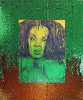 April Bey, <em>Jervae From The Gilda Region (Green and Gold)</em>, 2020. Courtesy the artist and GAVLAK Los Angeles / Palm Beach.