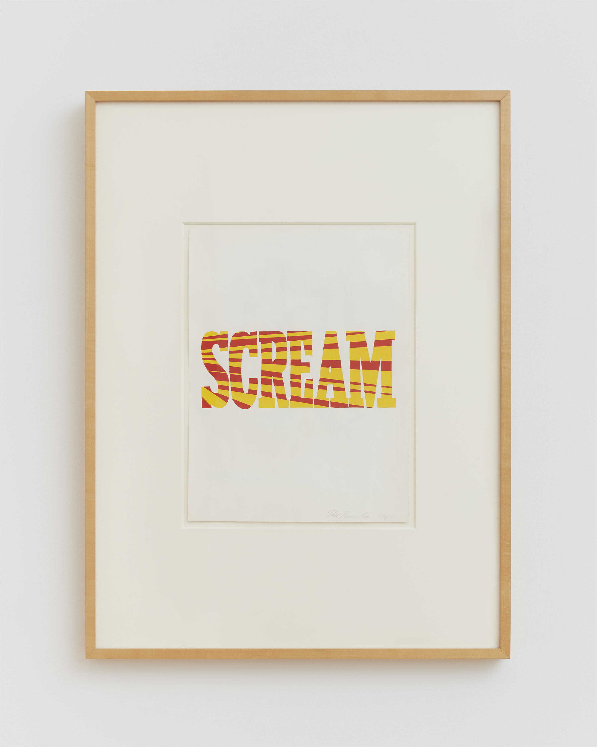 Ed Ruscha Red Yellow Scream, 1964