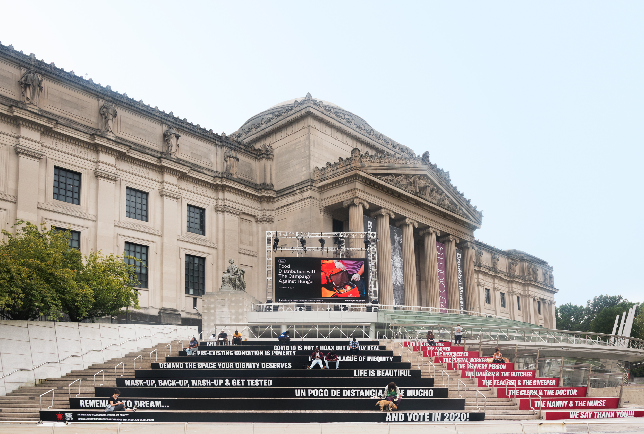 The exterior facade of the Brooklyn Museum. Photography by Jonathan Dorado. Image courtesy of the Brooklyn Museum