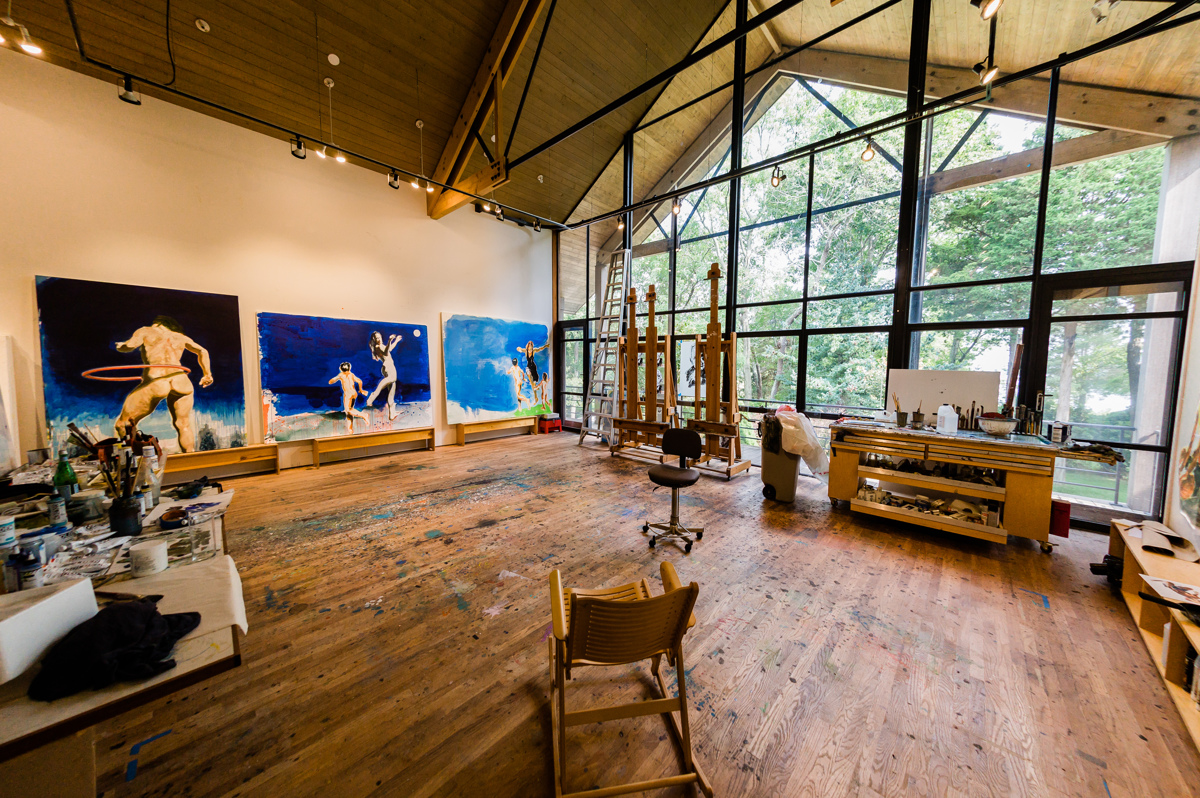 Eric Fischl studio, Sag Harbor, NY. Photo: Mark Kopko Photography