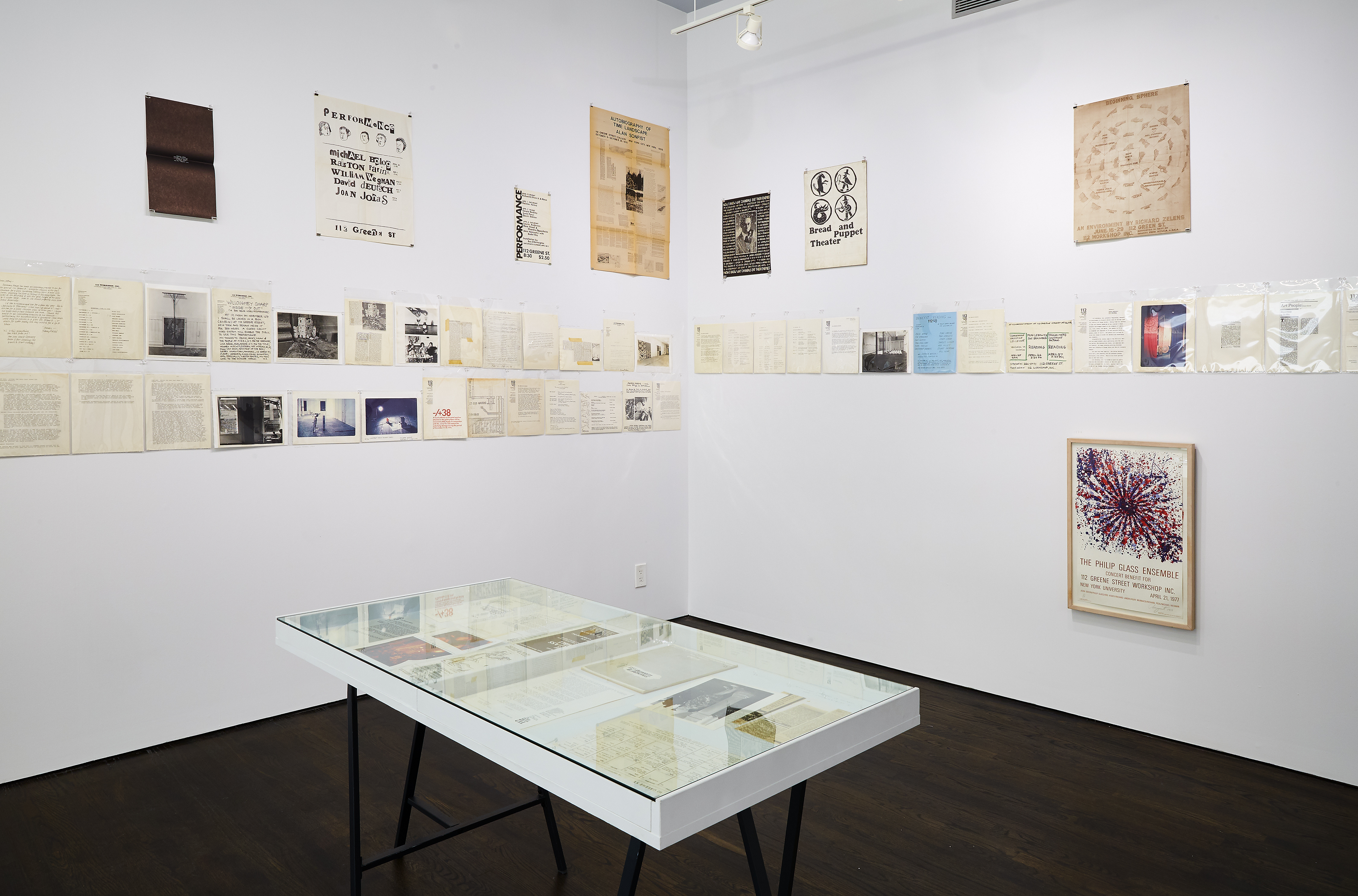 Installation view of “From The Archives: White Columns & 112 Greene Street – 1970-2021 …” at White Columns, June 5–July 31, 2021. Courtesy of White Columns. Photography by Marc Tatti.