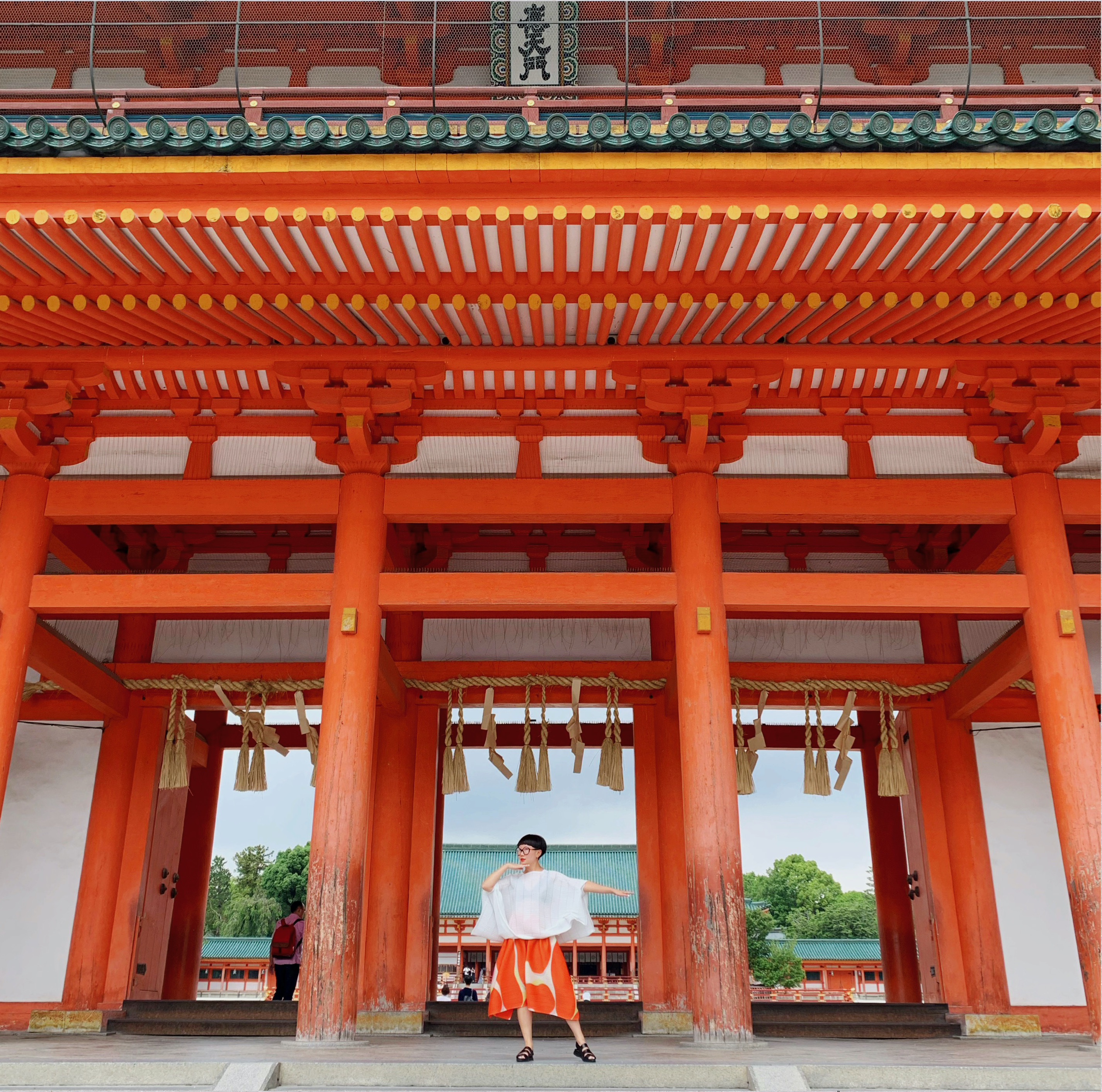 Fei in Kyoto, Japan, while traveling in Asia to speak at the ACC Roundtable in 2019