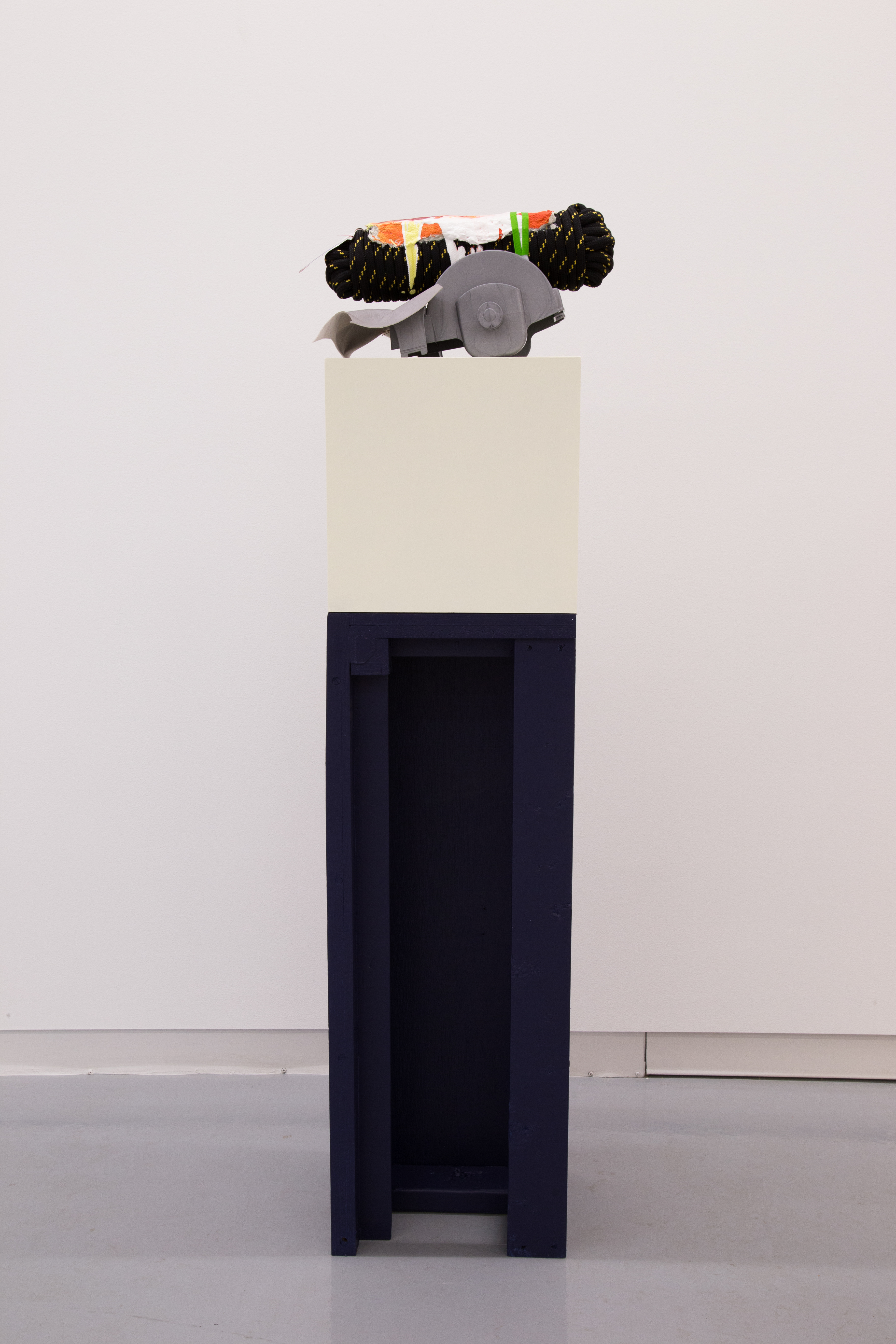 Jessica Stockholder, Catapult Anime Stack, 2015, in the Gupta Moss collection, Chicago.