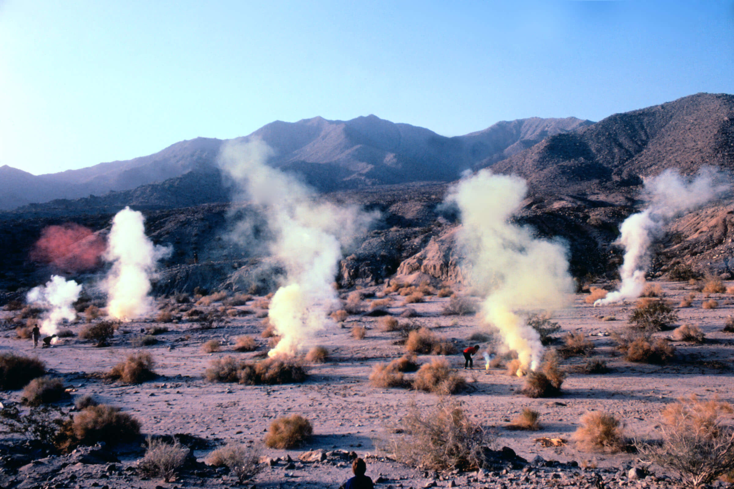 Judy Chicago, _Desert Atmosphere_, Palm Desert, CA, 1969/2020, 30 x 40 inches. Collection of the Nevada Museum of Art, Center for Art + Environment Archive Collections.