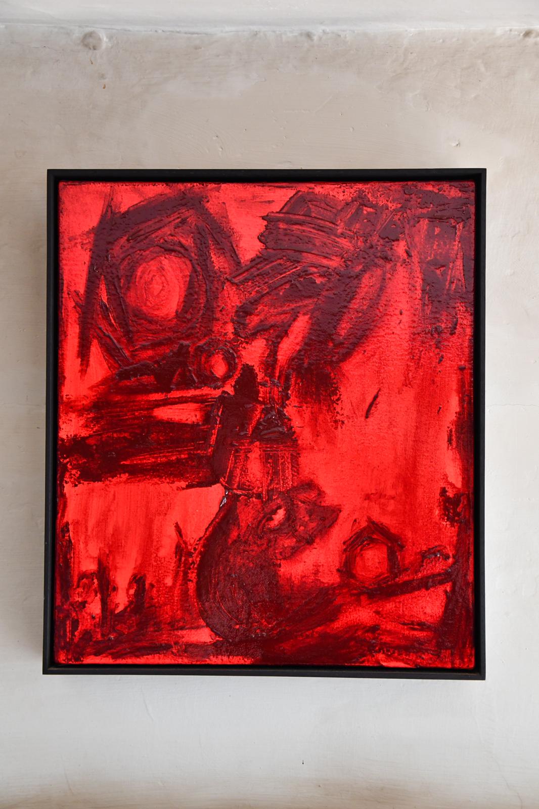 A painting by Rachel Howard in the home of Matt Carey-Williams
